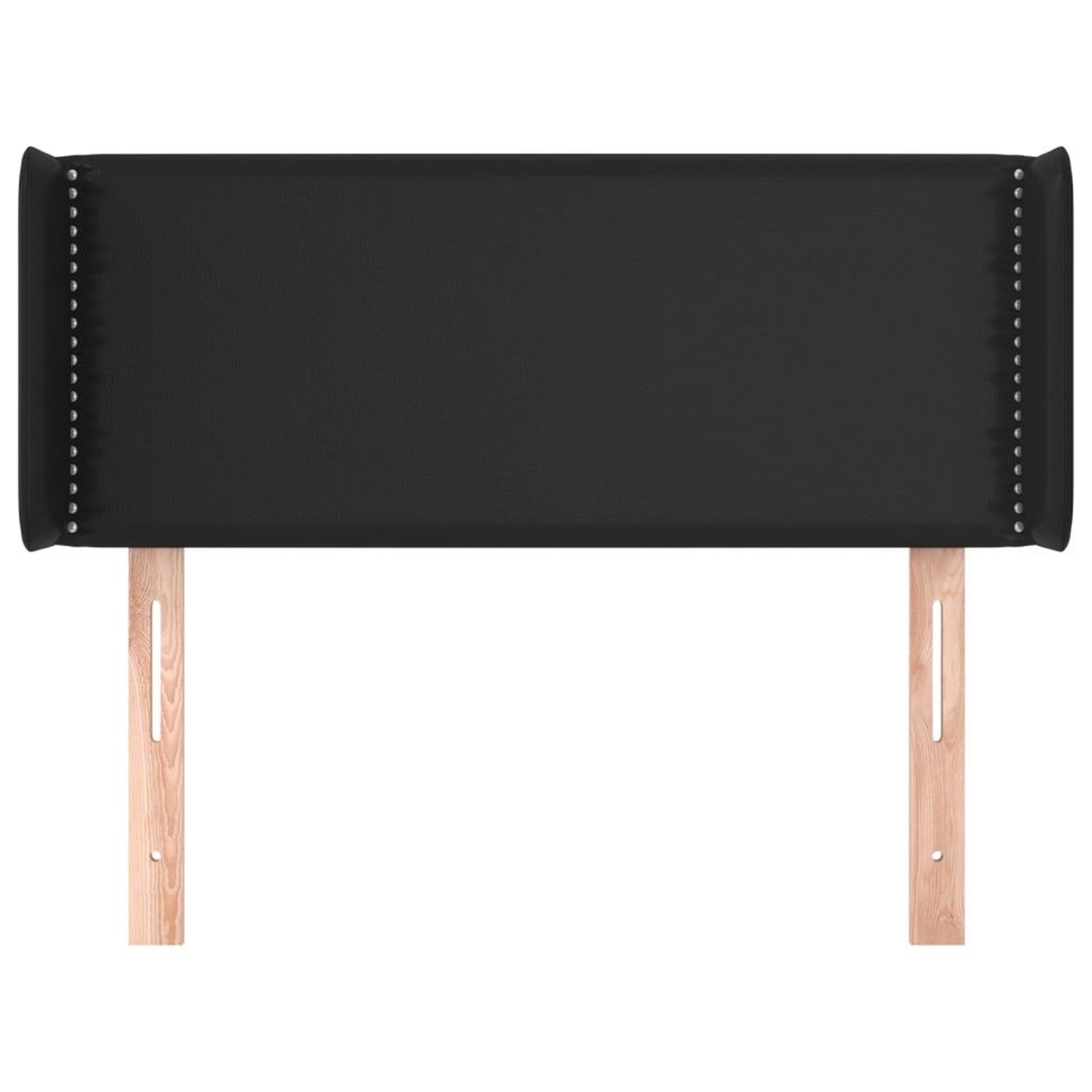 Voir la diapositive 3 : VIDAXL Tete de lit avec oreilles Noir 93x16x78/88 cm Similicuir