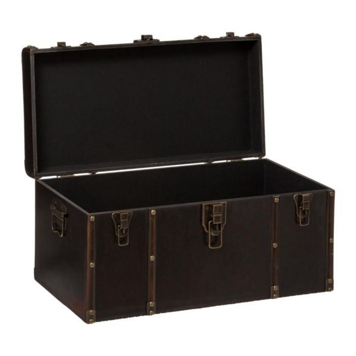 ATMOSPHERA Lot de 3 Malles de Rangement  British  80cm Marron