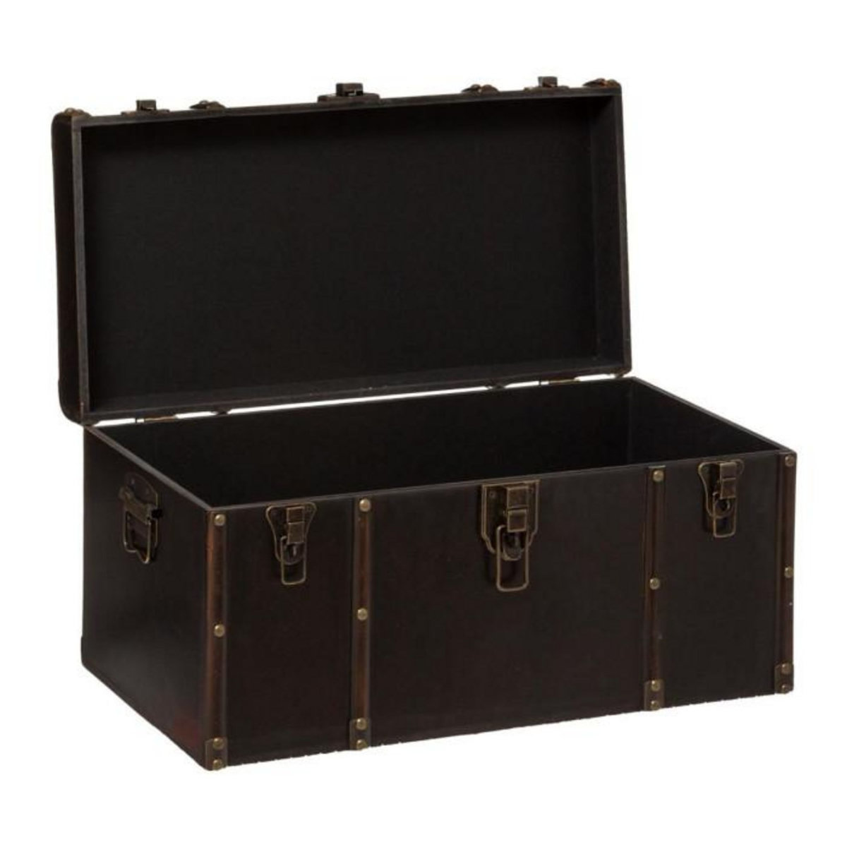 ATMOSPHERA Lot de 3 Malles de Rangement  British  80cm Marron