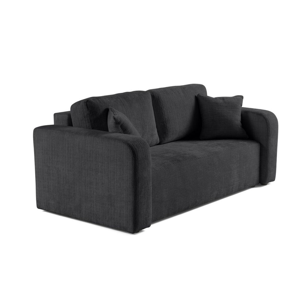 BEST MOBILIER Miro - canapé droit 2 places - en velours texturé