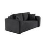 Voir la diapositive 3 : BEST MOBILIER Miro - canapé droit 2 places - en velours texturé