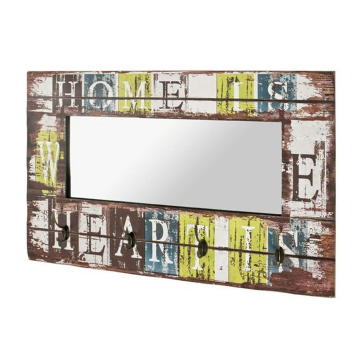 Paris Prix Patère Murale 4 Crochets  Home  80cm Multicolore