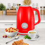 Voir la diapositive 2 : KITCHENCOOK Bouilloire Style Rétro Avec Filtre Calcaire Retro Tea Rouge Kitchencook