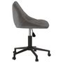 Voir la diapositive 4 : VIDAXL Chaise pivotante de bureau Gris fonce Velours