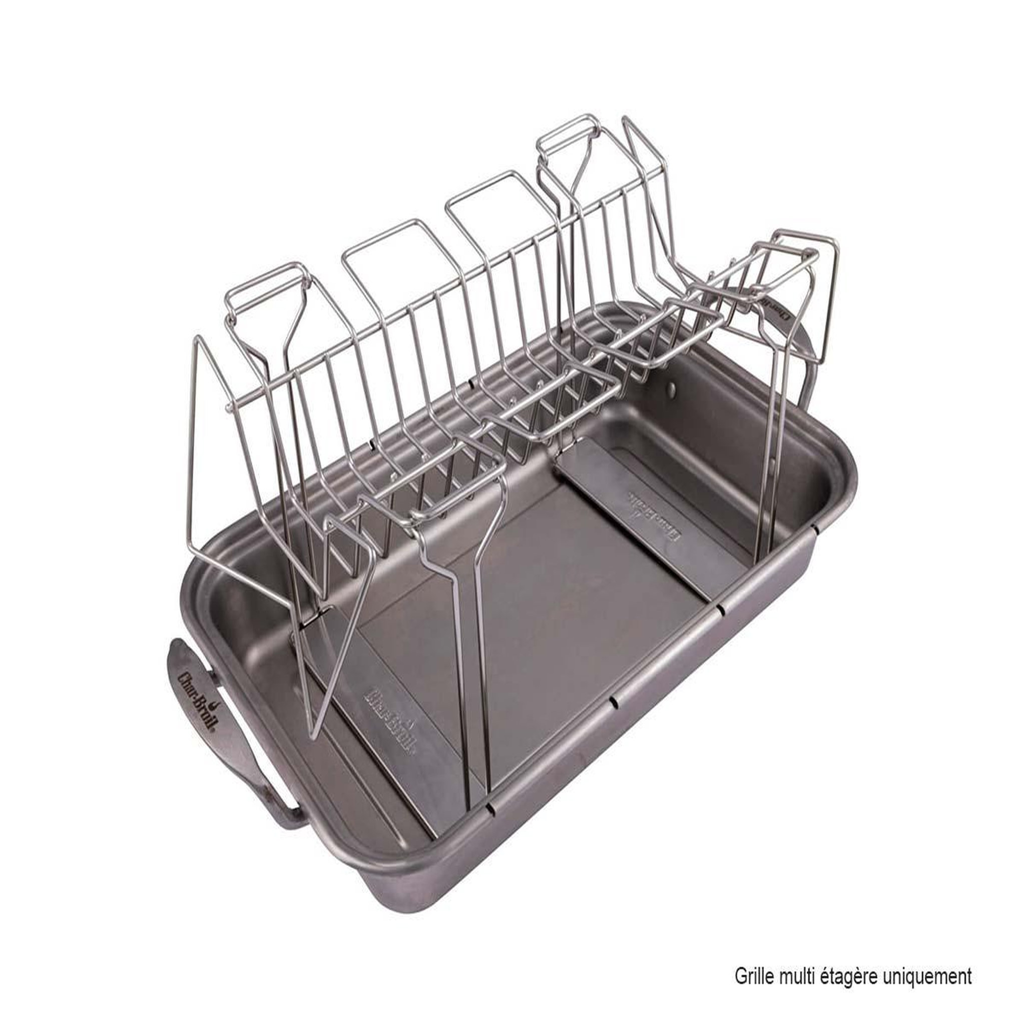 Voir la diapositive 3 : CHAR-BROIL Grille multi-étagère en inox grill+® - char-broil