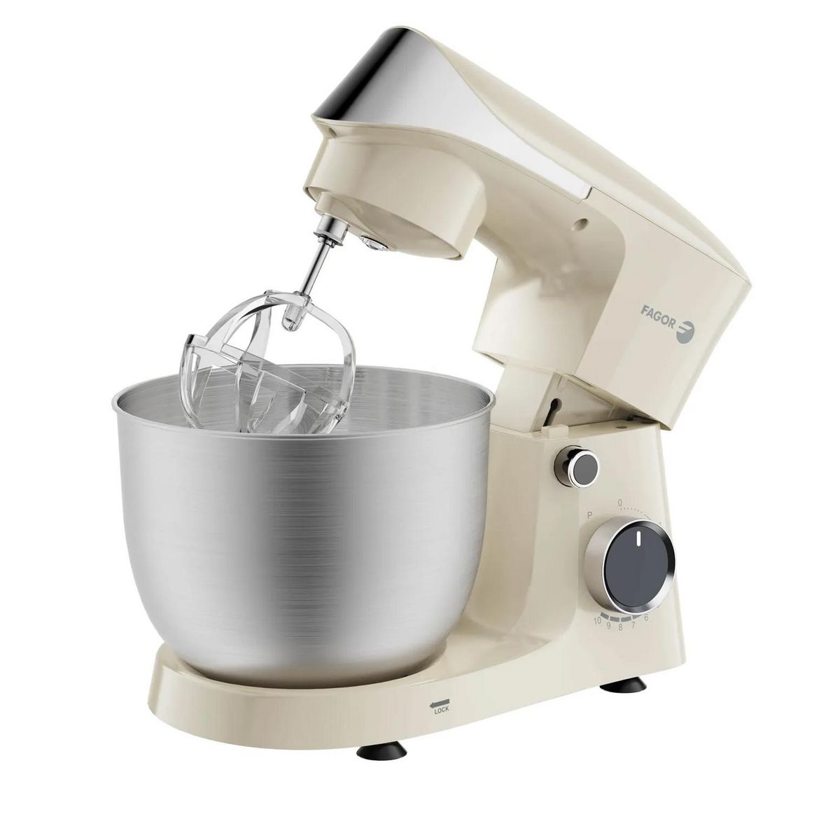 Fagor Robot sur socle 4l 1500w crème + bol de 3l - Fg5286-1