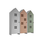 Vipack Combinaison D'armoires 3p Casami Bruges blanc rose vert