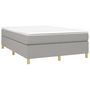 Voir la diapositive 3 : VIDAXL Cadre de lit sans matelas gris clair 140x200 cm tissu