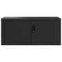 Voir la diapositive 4 : VIDAXL Classeur noir 90x40x130 cm acier