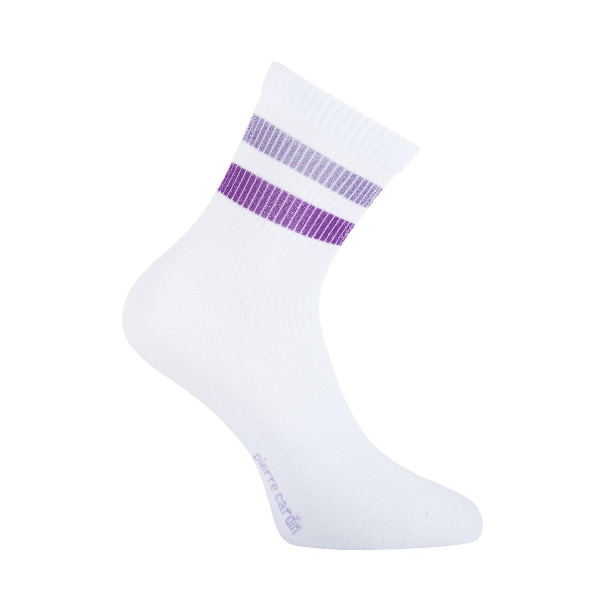 Voir la diapositive 4 : PIERRE CARDIN 6 paires de tennis 200 aiguilles femme à bandes hand made urban e.01