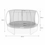 Voir la diapositive 6 : SWEEEK Trampoline rond Ø 430cm gris avec filet de protection intérieur - Venus Inner – Nouveau modèle - trampoline de jardin 4.30m 430 cm |Design | Qualité PRO. | Normes EU.