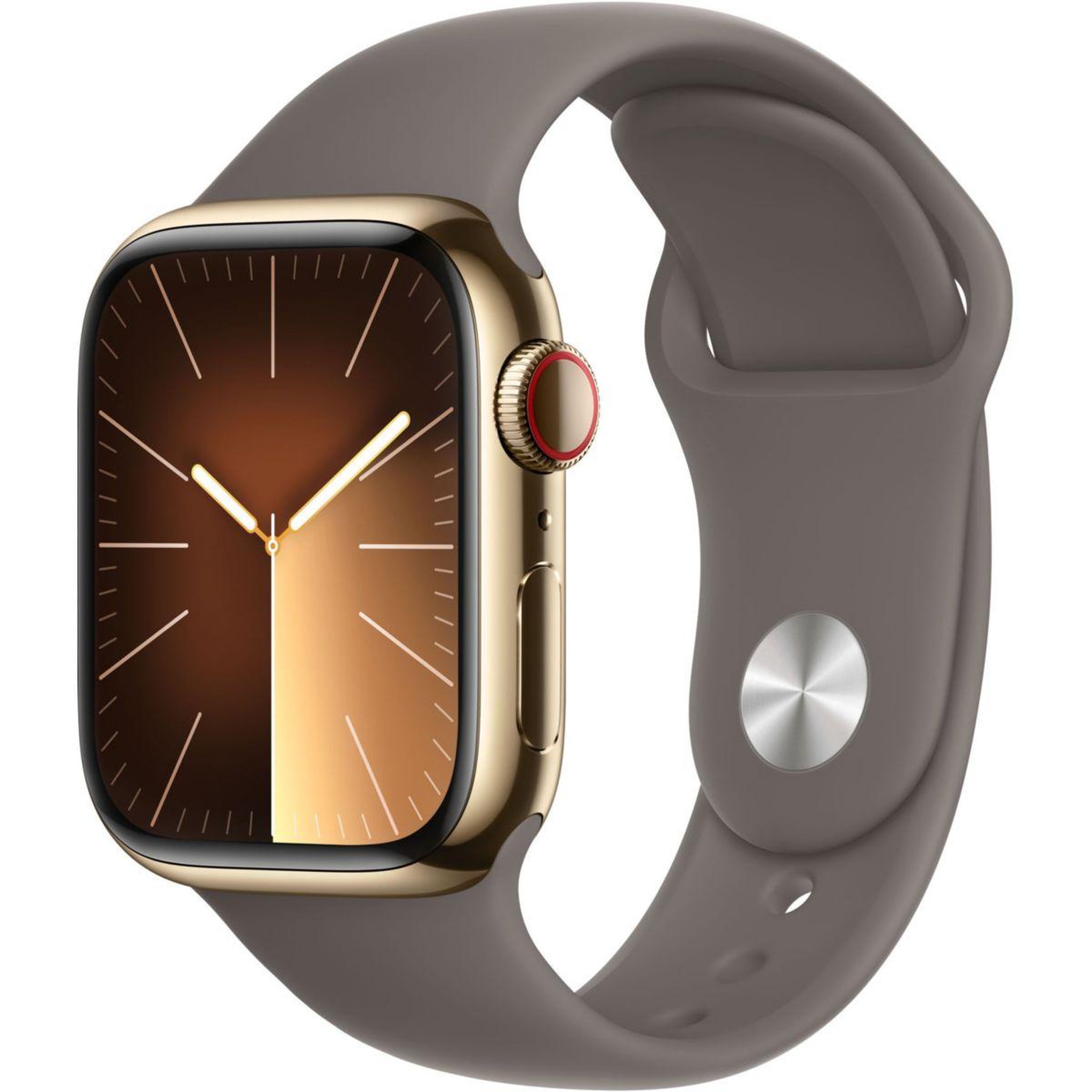 Voir la diapositive 1 : APPLE Montre connectée Serie 9 Cellular 41mm Acier/Or Argile S/M