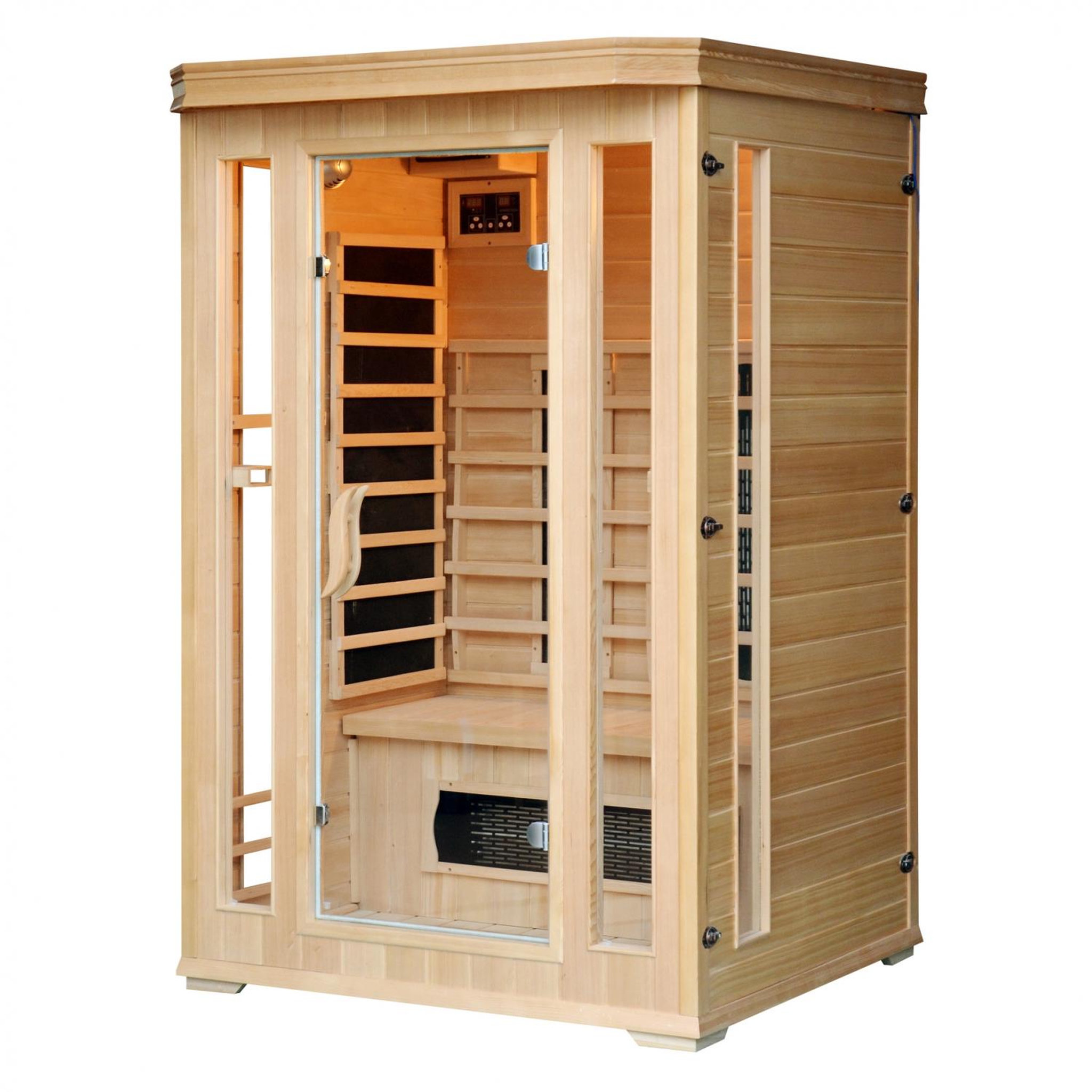 Voir la diapositive 5 : CONCEPT USINE Cabine de sauna luxe infrarouge 2 places narvik