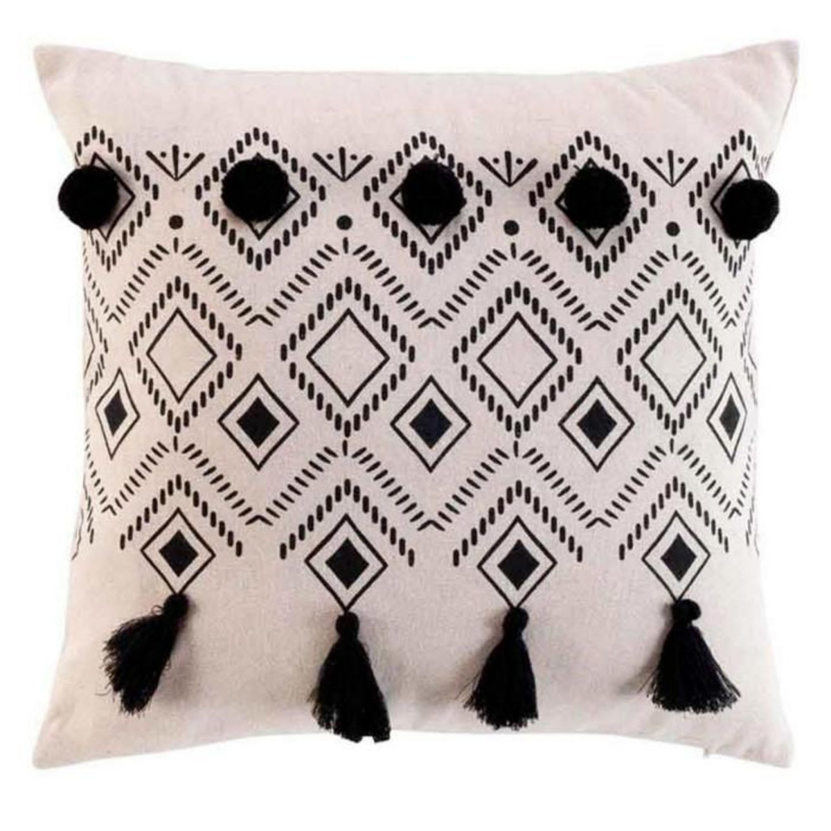 Paris Prix Coussin Déco Imprimé  Nalika  40x40cm Naturel