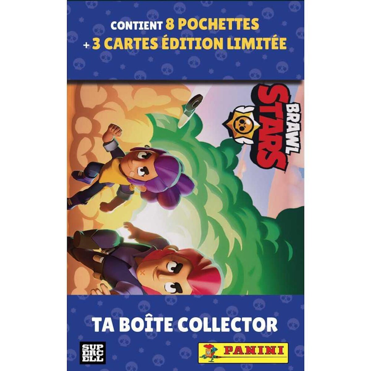 Panini Boîte métal - PANINI - BRAWL STARS TC - 8 pochettes - 64 cartes