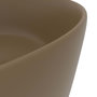 Voir la diapositive 5 : VIDAXL Lavabo rond de luxe Creme mat 40x15 cm Ceramique