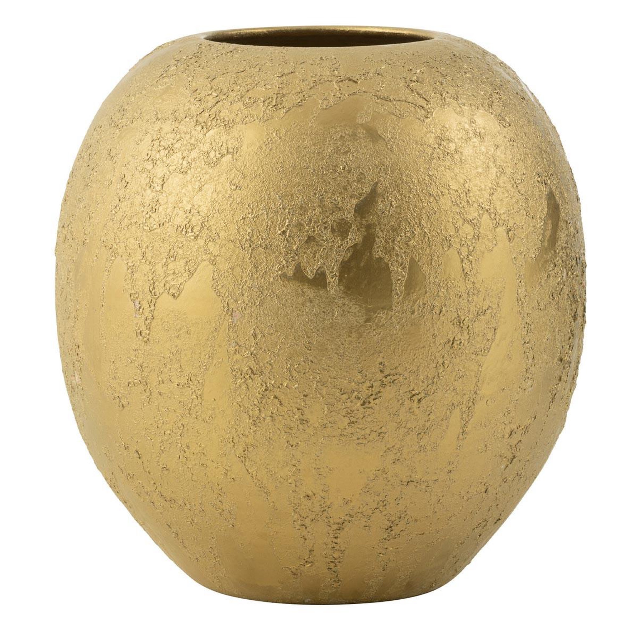 J-LINE Vase boule goutte en céramique  plum  40cm or