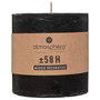 Voir la diapositive 3 : COMPTOIR DE LA BOUGIE Bougie Cylindrique  Rustic  10cm Noir