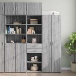 VIDAXL Armoire de rangement mince sonoma gris 50x42,5x225 cm