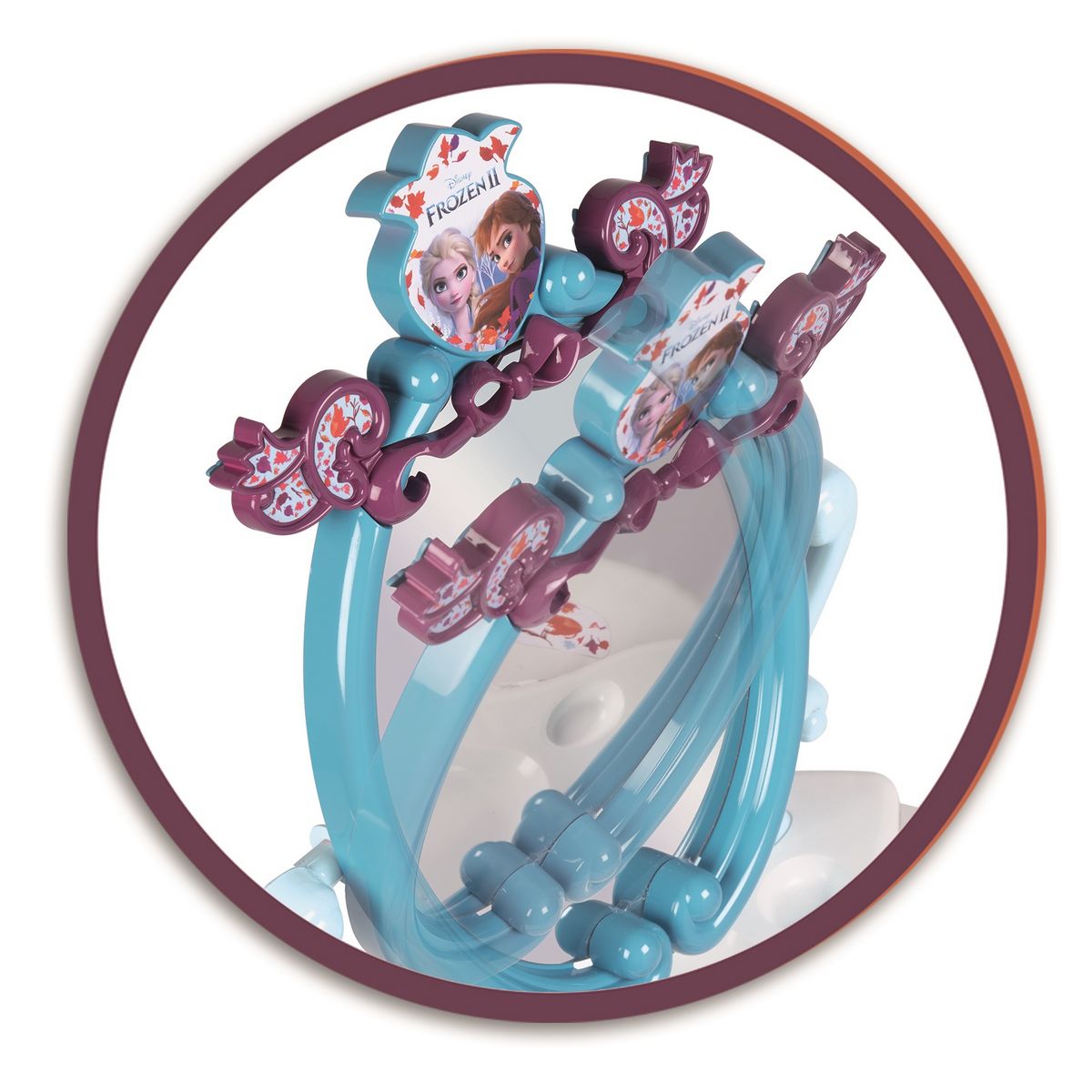 SMOBY Ensemble coiffeuse + accessoires 2 en 1 - La reine des neiges 2