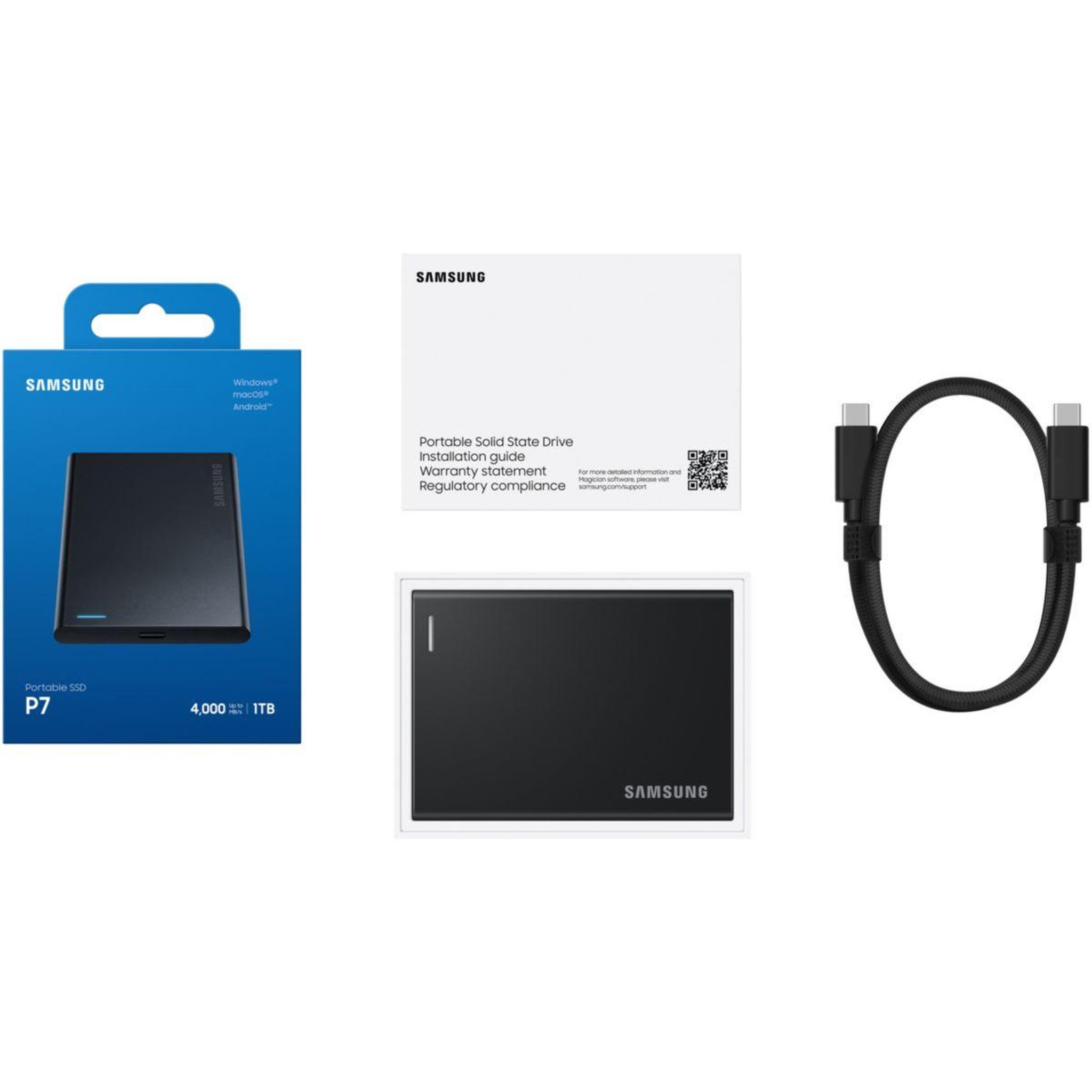 Voir la diapositive 4 : Samsung Disque SSD externe 1To P7
