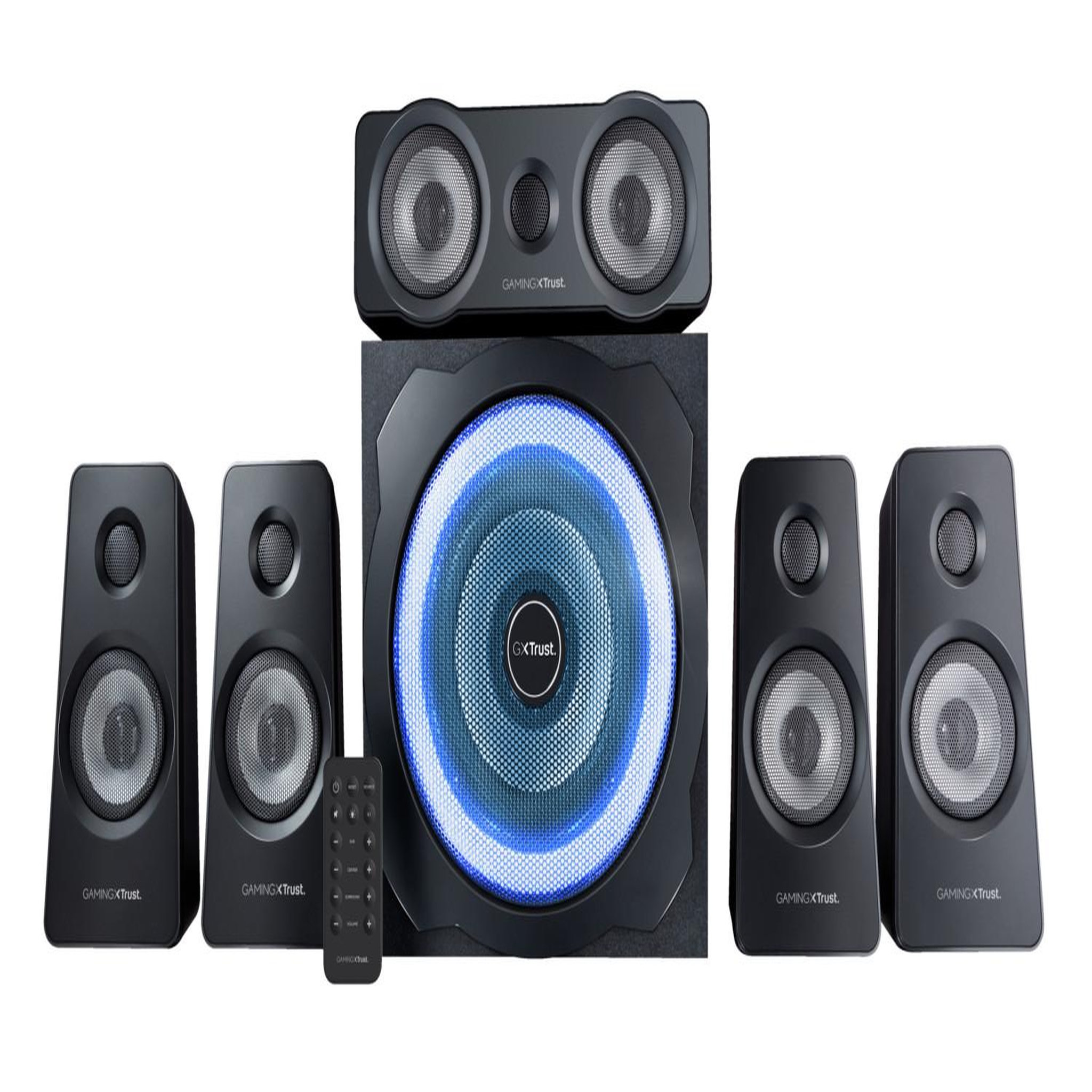 Voir la diapositive 3 : Trust Trust gxt 658 tytan 5.1 set d'enceintes 90 w universel noir 5.1 canaux