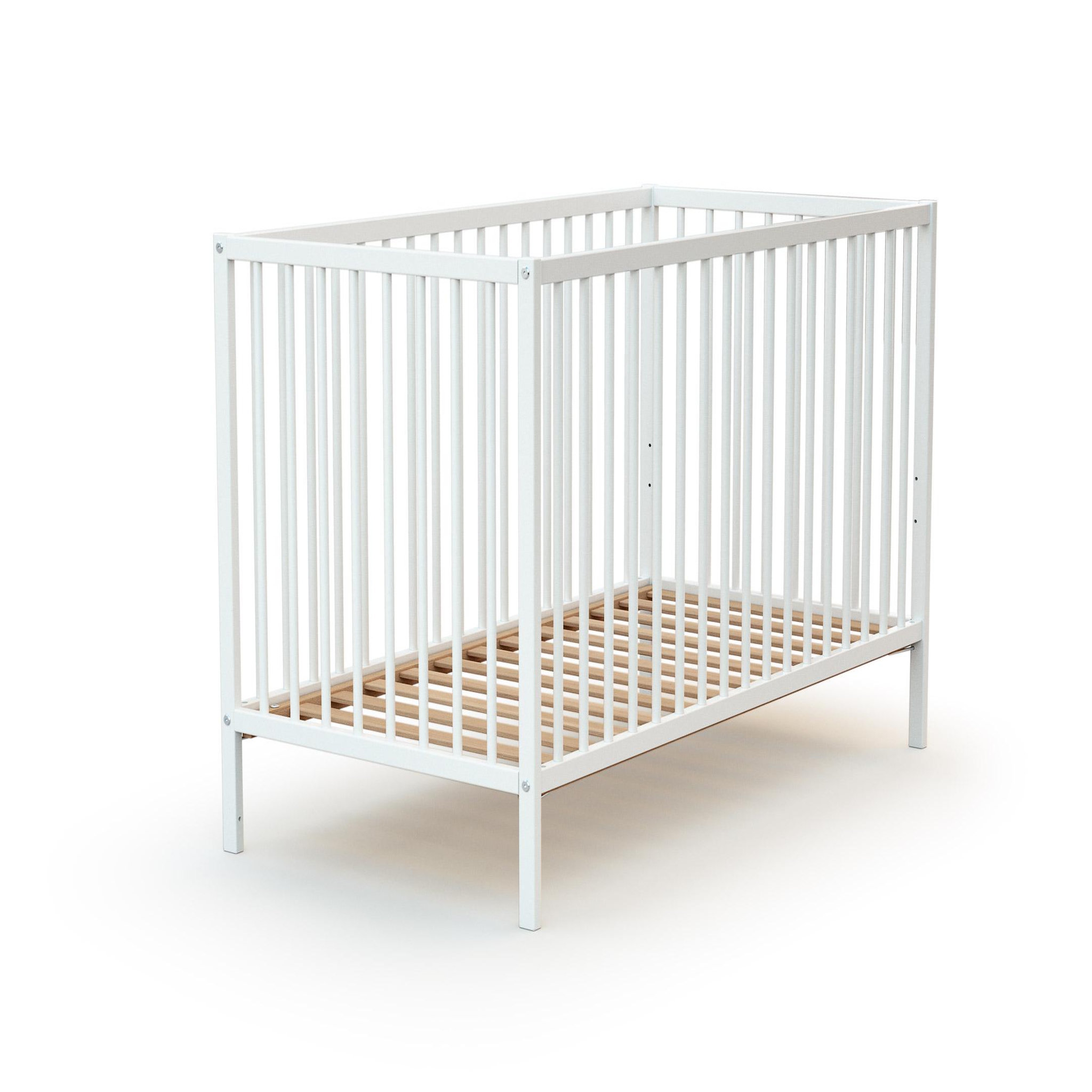 Voir la diapositive 4 : WEBABY Lit bébé en bois 60x120 ONE