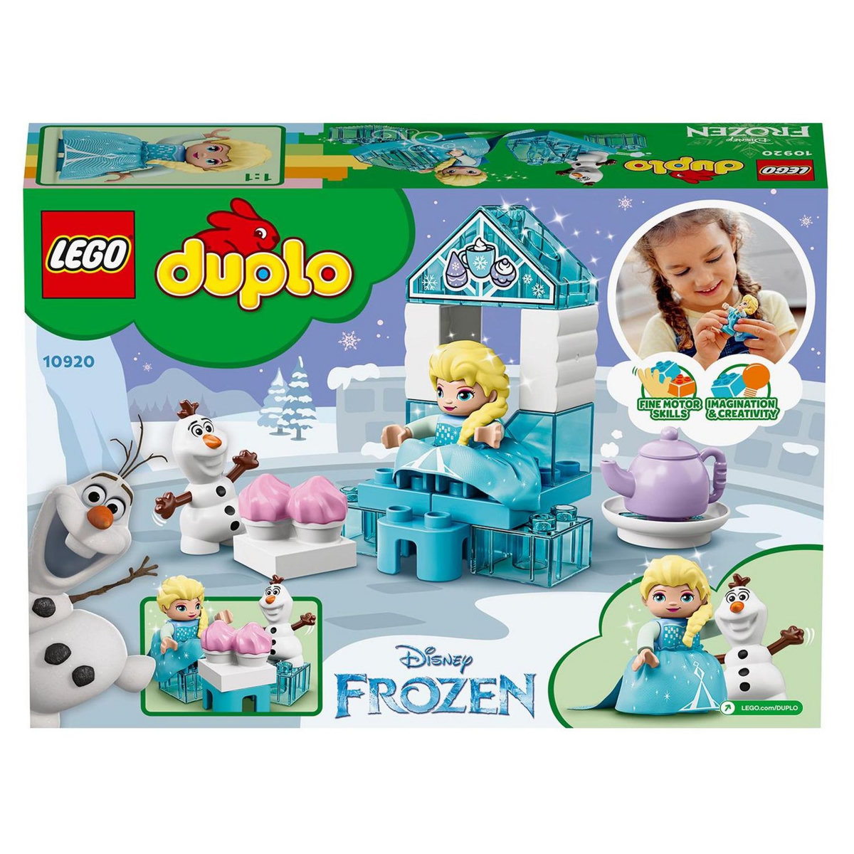 LEGO DUPLO Disney La Reine des neiges 10920 Le Goûter d&rsquo;Elsa Et Olaf, Jouet à Construire