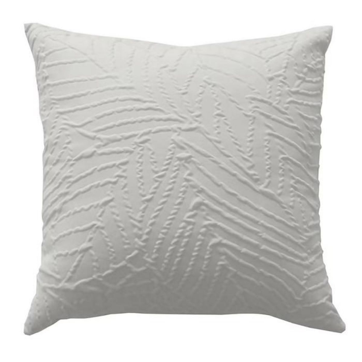 Paris Prix Coussin Déco Effet Gaufré  Karabane  40x40cm Écru
