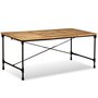 Voir la diapositive 2 : VIDAXL Table a manger Bois de manguier massif 180 cm