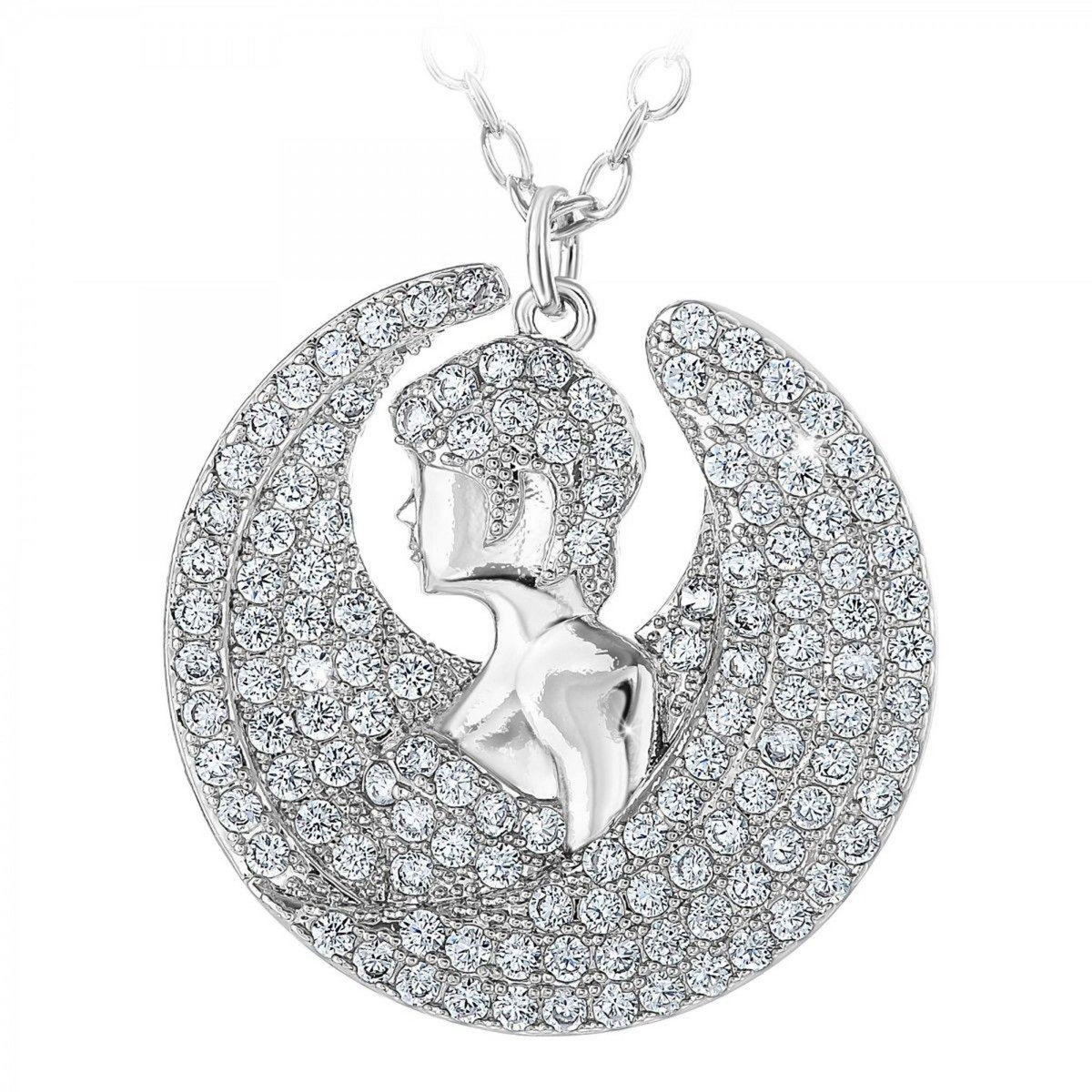 SC CRYSTAL Collier signe astrologique vierge orné de Cristaux scintillants par SC Crystal