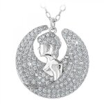 SC CRYSTAL Collier signe astrologique vierge orné de Cristaux scintillants par SC Crystal