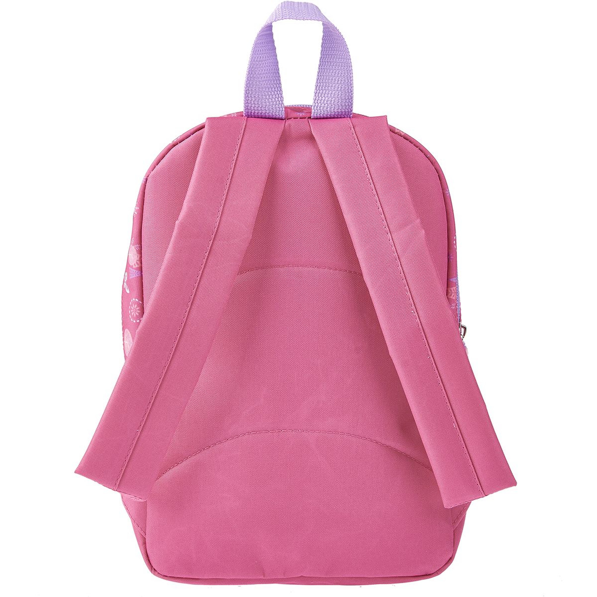 Voir la diapositive 5 : DISNEY Sac maternelle rose avec pochette avant Princesses Disney