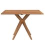 Voir la diapositive 4 : VIDAXL Table de jardin carree 110x110x75 cm bois d'acacia solide