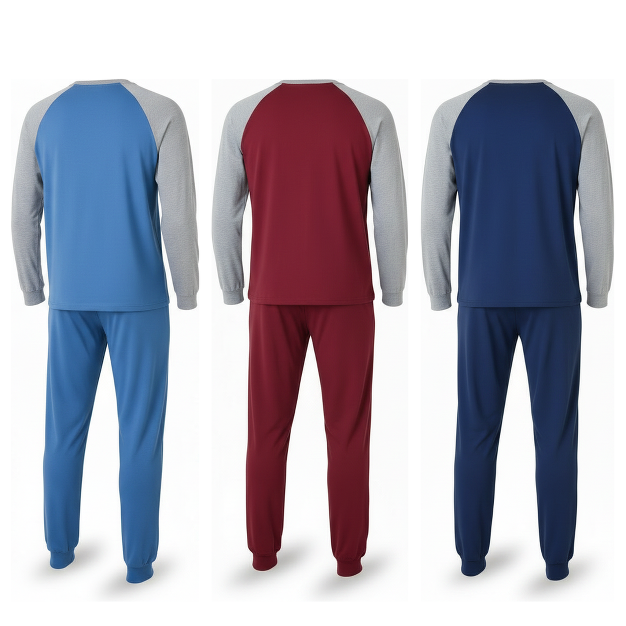 Voir la diapositive 3 : OZABI Ozabi ensemble pyjama homme doublé polaire pack de 3 coloris assortis