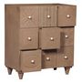 Voir la diapositive 3 : Paris Prix Commode Design 9 Tiroirs  Lanbo  95cm Marron