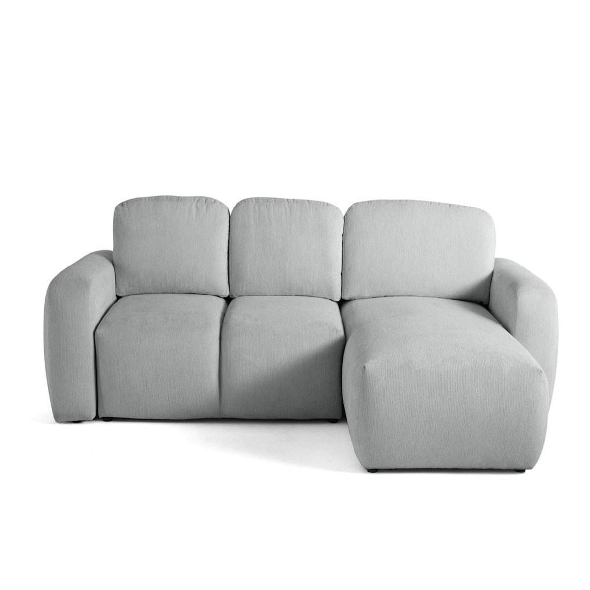 LISA DESIGN Sorrente - canapé d'angle réversible - convertible avec coffre - 4 places - en tissu texturé