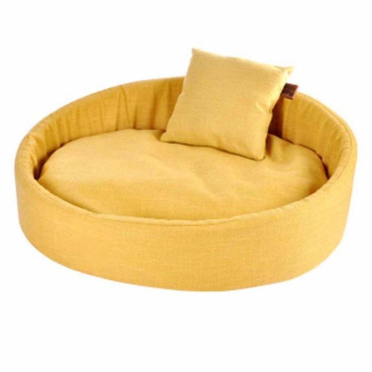 Paris Prix Panier Rond pour Chien & Chat  Cosy Golden  80cm Jaune