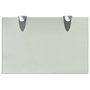 Voir la diapositive 4 : VIDAXL Etageres murales 2 pcs Verre 30 x 20 cm 8 mm