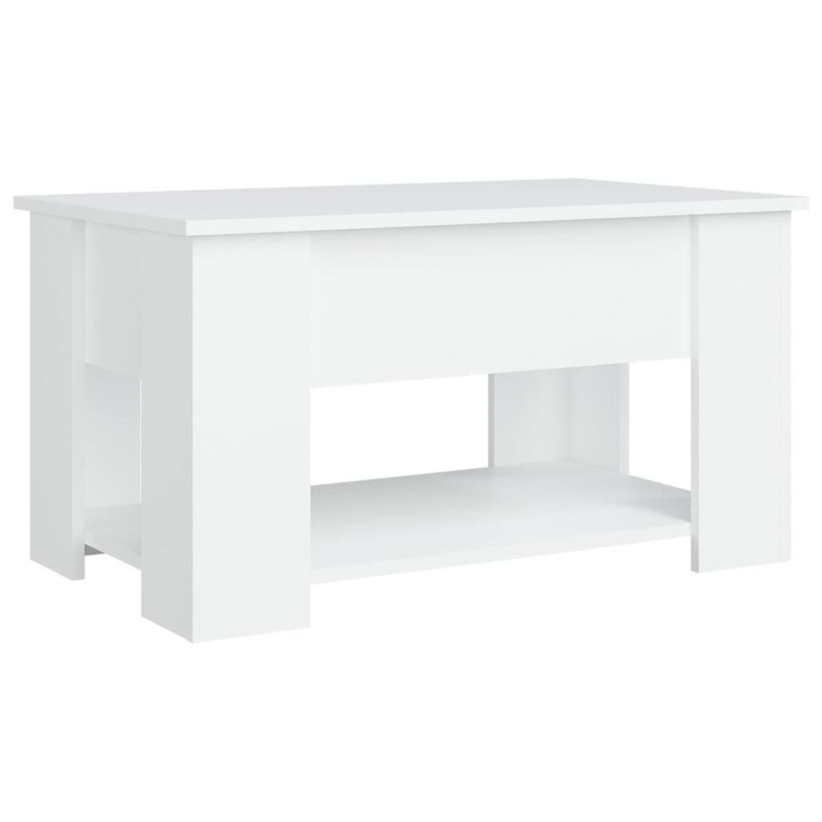 VIDAXL Table basse blanc 79x49x41 cm bois d'ingenierie