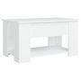 Voir la diapositive 5 : VIDAXL Table basse blanc 79x49x41 cm bois d'ingenierie