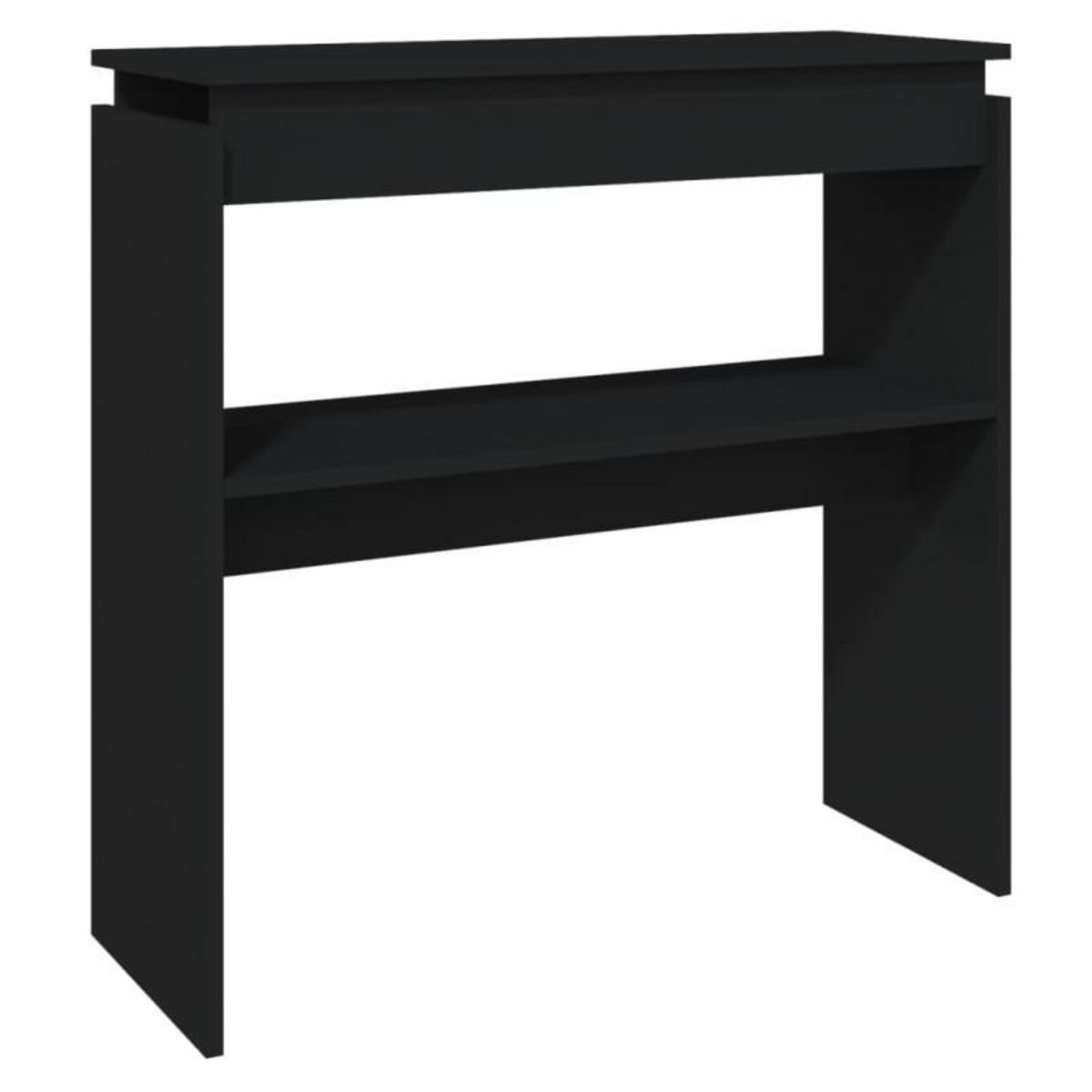 VIDAXL Table console Noir 80x30x80 cm Aggloméré