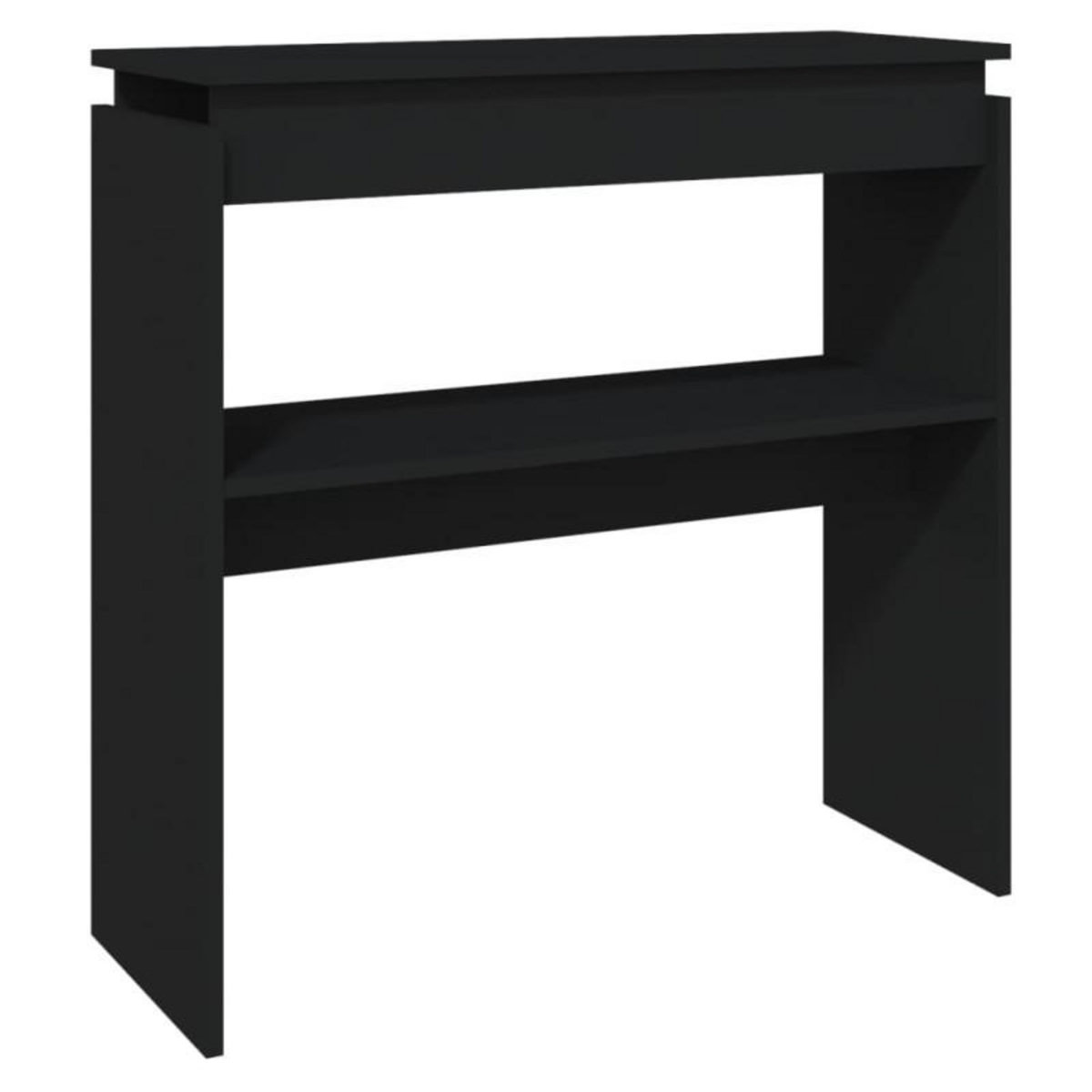 VIDAXL Table console Noir 80x30x80 cm Aggloméré