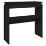 Voir la diapositive 2 : VIDAXL Table console Noir 80x30x80 cm Aggloméré