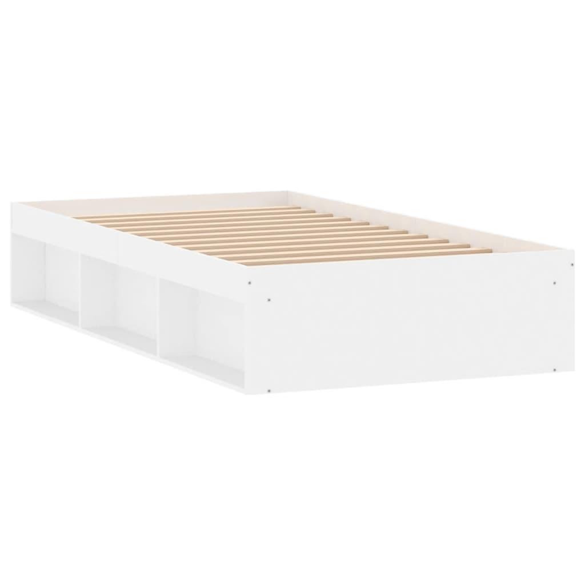 Voir la diapositive 5 : VIDAXL Cadre de lit sans matelas blanc 90x200 cm