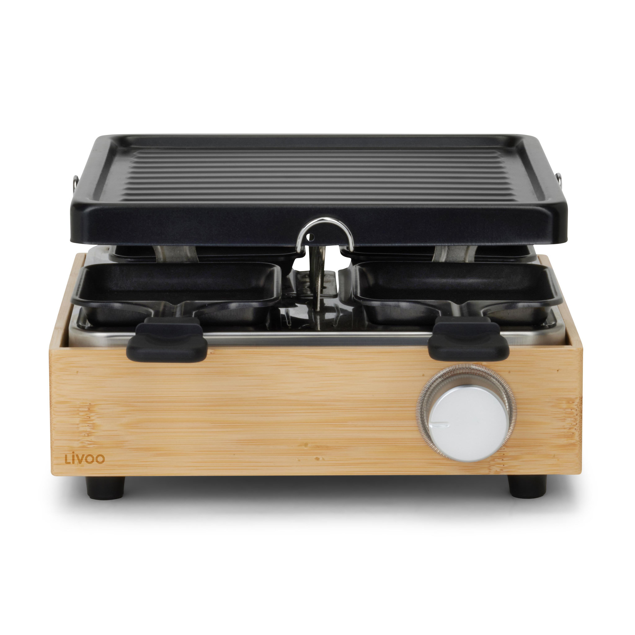 LIVOO Appareil à raclette 4 personnes 800w + gril - DOC311