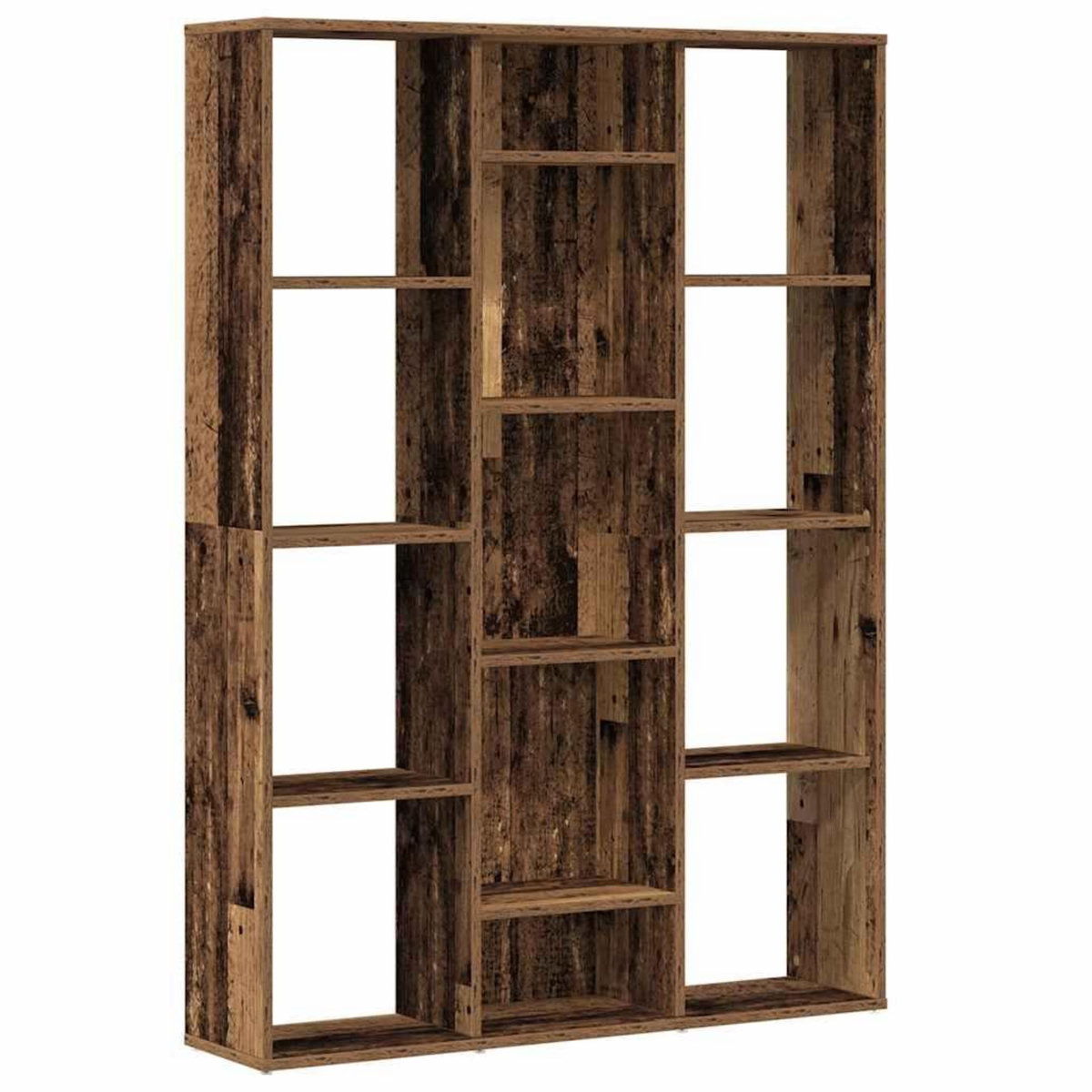 VIDAXL Separateur de piece/bibliotheque vieux bois 100x24x140 cm