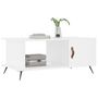 Voir la diapositive 3 : VIDAXL Table basse blanc 90x50x40 cm bois d ingénierie