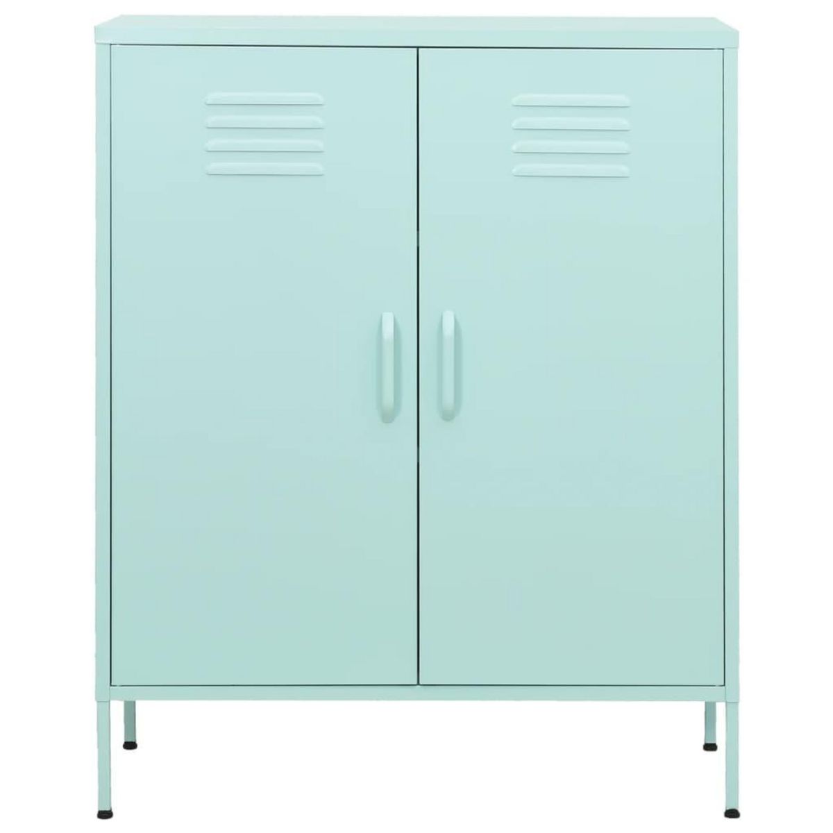 VIDAXL Armoire de rangement Vert menthe 80x35x101,5 cm Acier
