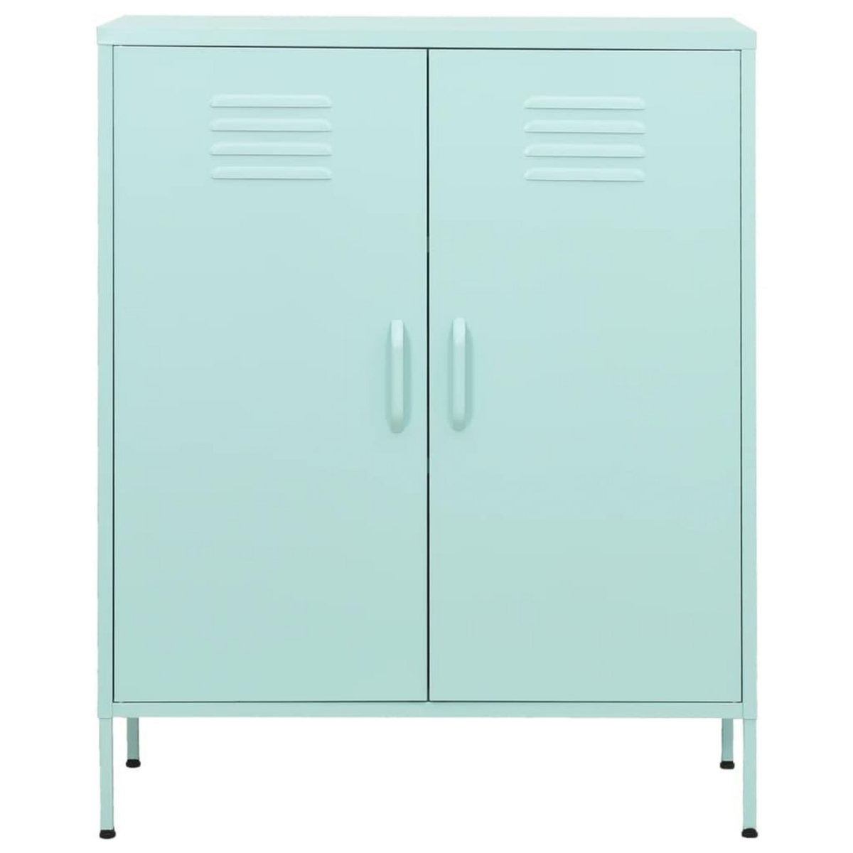 VIDAXL Armoire de rangement Vert menthe 80x35x101,5 cm Acier